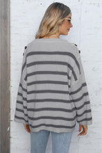 Lade das Bild in den Galerie-Viewer, Eleadora™ | Gestreifter Pullover mit Rundhalsausschnitt
