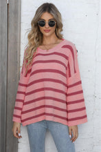 Lade das Bild in den Galerie-Viewer, Eleadora™ | Gestreifter Pullover mit Rundhalsausschnitt
