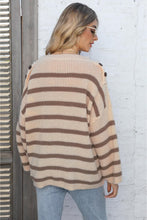 Lade das Bild in den Galerie-Viewer, Eleadora™ | Gestreifter Pullover mit Rundhalsausschnitt
