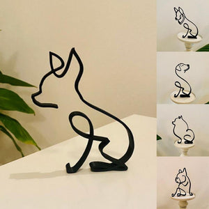 CanineArt™ Metall Hunde und Katzen Skulpturen