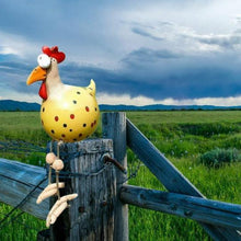 Lade das Bild in den Galerie-Viewer, Gartendeko Huhn - Gartenstecker aus hochwertigen Materialien - Einzigartigster Blickfang des Jahres
