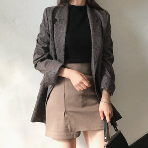 WOLF Blazer mit karierter Jacke