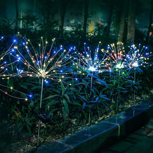 Wasserdichte LED Solar Gartenleuchten - Feuerwerk