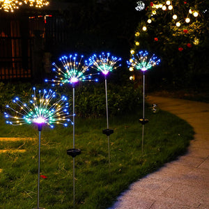 Wasserdichte LED Solar Gartenleuchten - Feuerwerk