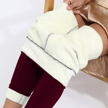 Lade das Bild in den Galerie-Viewer, Warme und Modische Winter-Leggings - bordeaux
